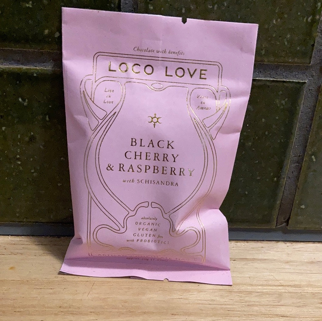 Loco Love Black Cherry & Raspberry Chocolate 30g