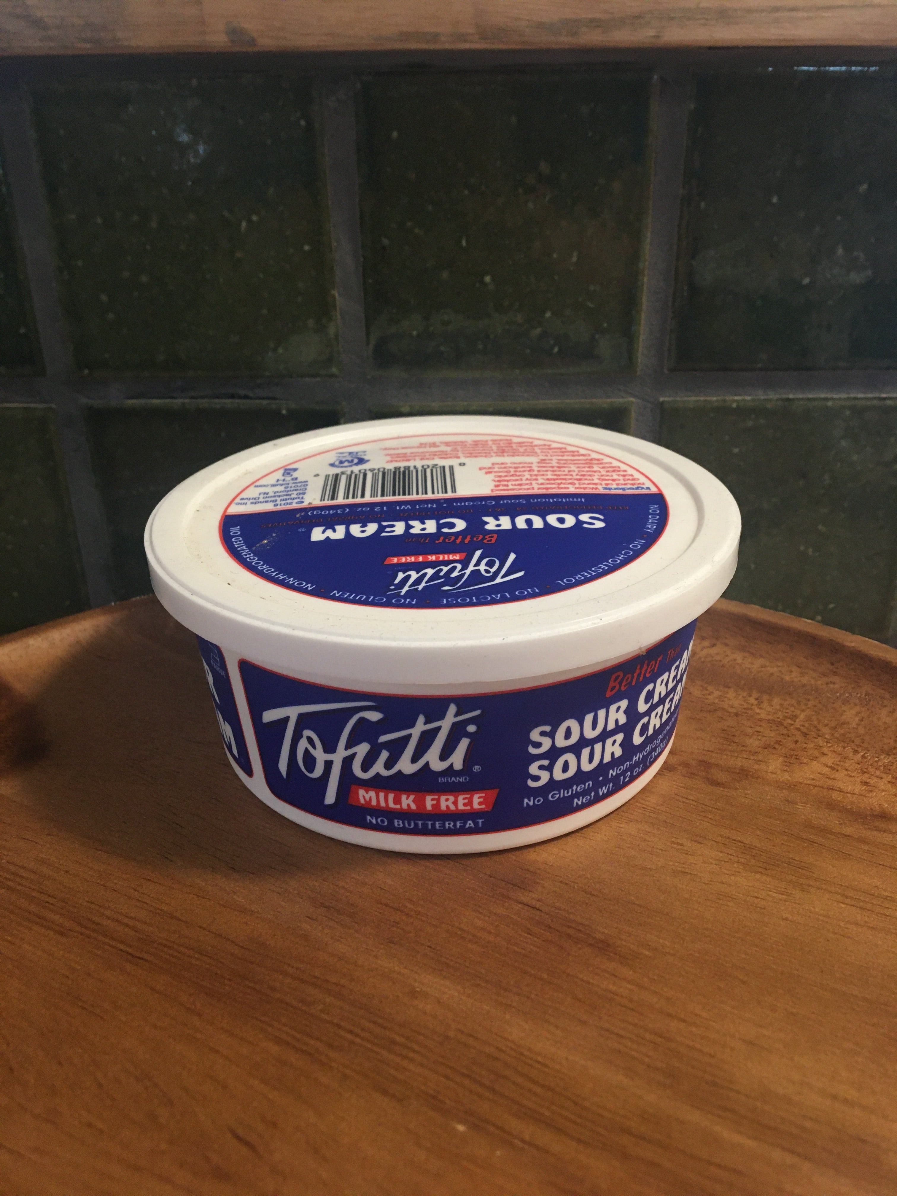 Tofutti Better Than Sour Cream, Milk Free, Imitation - 12 oz