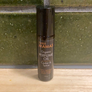 Three Mamas Organic Perfume Oil Cedar and Spice 10ml